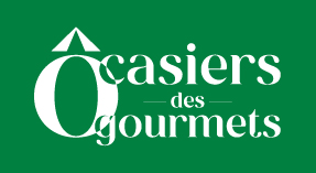 Ô Casiers des gourmets logo fond vert